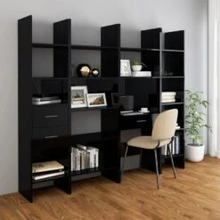 VidaXL Boekenkast 60x35x180 Cm Spaanplaat Hoogglans Zwart -RoomStyle Verkoopwinkel 73e9c9b9ee6e439da37bb2b0f0721522