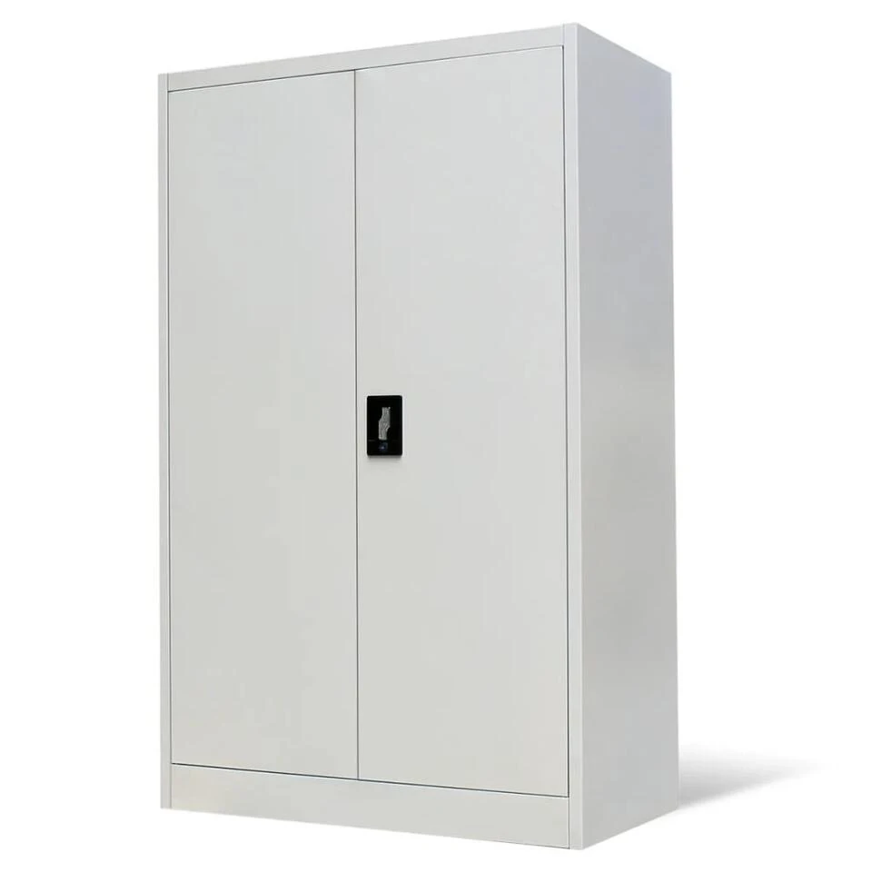 VidaXL Kantoorkast 90x40x140 Cm Staal Grijs 4 VidaXL Kantoorkast 90x40x140 Cm Staal Grijs - Afbeelding 2