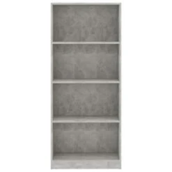 VidaXL Boekenkast Met 4 Schappen 60x24x142 Cm Bewerkt Hout Betongrijs -RoomStyle Verkoopwinkel 7ed56c9becd346fead41da9bb561c2ff