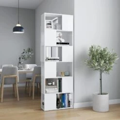VidaXL Boekenkast/kamerscherm 60x24x186 Cm Wit -RoomStyle Verkoopwinkel 7f85a8855b1b4ba8abd079924d8a56b9