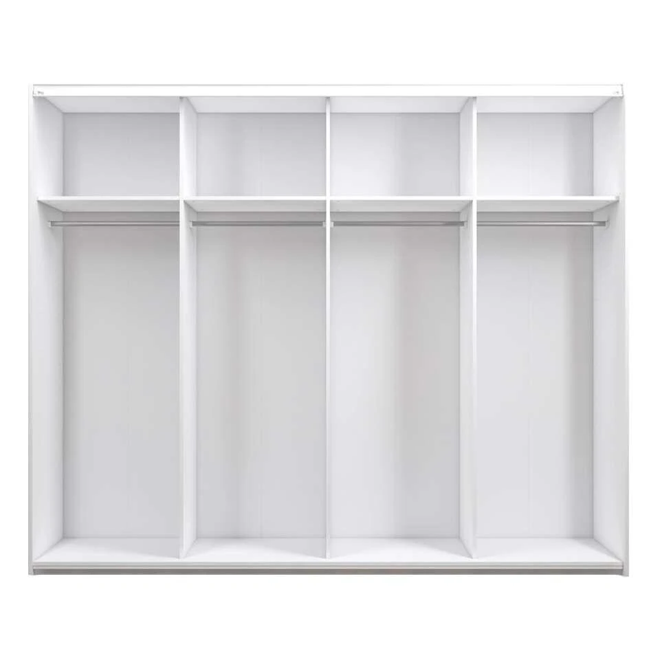 Schuifdeurkast Verona XL - Wit - 200,4x242,7x59 Cm 5 Schuifdeurkast Verona XL - Wit - 200,4x242,7x59 Cm - Afbeelding 3