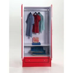 Vipack 2-deurs Kledingkast Telefooncel London - Rood - 190x90x56 Cm -RoomStyle Verkoopwinkel 81007171 0300