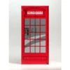 Vipack 2-deurs Kledingkast Telefooncel London - Rood - 190x90x56 Cm -RoomStyle Verkoopwinkel 81007171