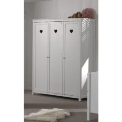 Vipack 3-deurs Kledingkast Amori - Wit - 190x159x57 Cm -RoomStyle Verkoopwinkel 81007195 0300