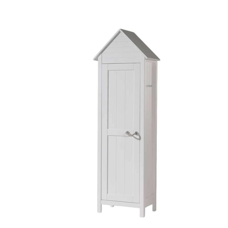 Vipack Kledingkast Strandhuis Lewis - Wit - 191,5x62x40 Cm 3 Vipack Kledingkast Strandhuis Lewis - Wit - 191,5x62x40 Cm