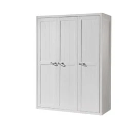 Vipack 3-deurs Kledingkast Lewis - Wit - 200x145x59 Cm