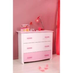 Ladekast Kiki - Wit/roze - 90x79x45 Cm -RoomStyle Verkoopwinkel 81009010 0100