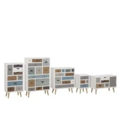 Ladekast Suomi - Multikleur - 98x48x32 Cm -RoomStyle Verkoopwinkel 81010284 0200