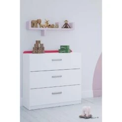 Ladekast Reverso 3 Lades - Wit - 83,7x77,2x40,5 Cm -RoomStyle Verkoopwinkel 81015965 0140