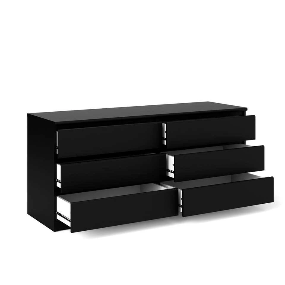 Ladekast Naia - 6 Lades - Mat Zwart 5 Ladekast Naia - 6 Lades - Mat Zwart - Afbeelding 3