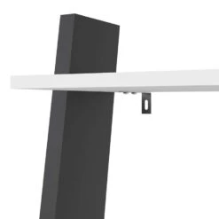 Open Boekenkast Delta - Wit/mat Zwart - 180,4x55,1x48,1 Cm -RoomStyle Verkoopwinkel 81018650 0400