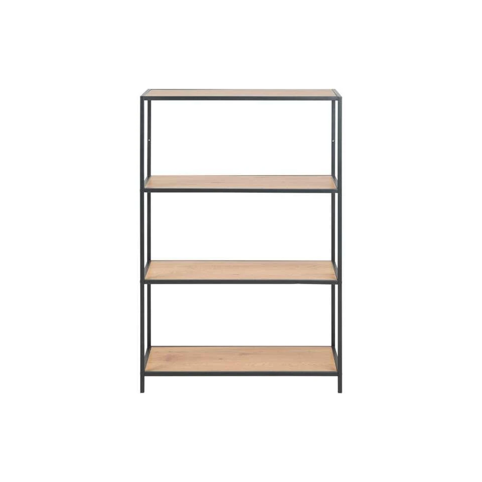 Boekenkast Jaxx - Eikenkleur - 114x77x35 Cm 3 Boekenkast Jaxx - Eikenkleur - 114x77x35 Cm