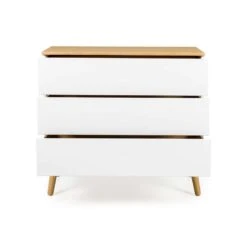 Tenzo Ladekast Dot 3 Lades - Wit/eiken - 79x90x43 Cm 8 Tenzo Ladekast Dot 3 Lades - Wit/eiken - 79x90x43 Cm -RoomStyle Verkoopwinkel 81023914 0800