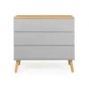 Tenzo Ladekast Dot 3 Lades - Grijs/eiken - 79x90x43 Cm 2 Tenzo Ladekast Dot 3 Lades - Grijs/eiken - 79x90x43 Cm -RoomStyle Verkoopwinkel 81023915