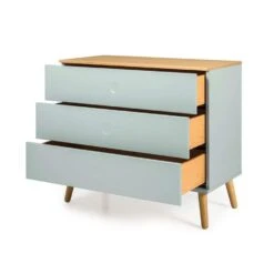 Tenzo Ladekast Dot 3 Lades - Lichtgroen/eiken - 79x90x43 Cm 9 Tenzo Ladekast Dot 3 Lades - Lichtgroen/eiken - 79x90x43 Cm -RoomStyle Verkoopwinkel 81023916 0200