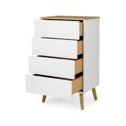 Tenzo Ladekast Dot 4 Lades - Wit/eiken - 98x55x43 Cm 9 Tenzo Ladekast Dot 4 Lades - Wit/eiken - 98x55x43 Cm -RoomStyle Verkoopwinkel 81023917 0100