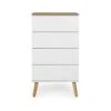 Tenzo Ladekast Dot 4 Lades - Wit/eiken - 98x55x43 Cm 1 Tenzo Ladekast Dot 4 Lades - Wit/eiken - 98x55x43 Cm -RoomStyle Verkoopwinkel 81023917