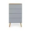 Tenzo Ladekast Dot 4 Lades - Grijs/eiken - 98x55x43 Cm -RoomStyle Verkoopwinkel 81023918