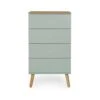 Tenzo Ladekast Dot 4 Lades - Lichtgroen/eiken - 98x55x43 Cm -RoomStyle Verkoopwinkel 81023919