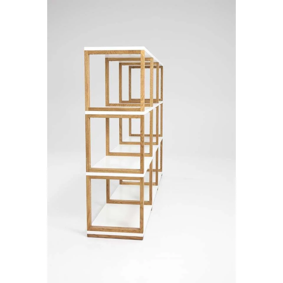 Tenzo Boekenkast Art - Wit/eikenkleur - 118x178x36 Cm 5 Tenzo Boekenkast Art - Wit/eikenkleur - 118x178x36 Cm - Afbeelding 3