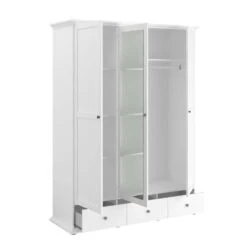 Kledingkast Margaux - Wit - 202x152x53 Cm 9 Kledingkast Margaux - Wit - 202x152x53 Cm -RoomStyle Verkoopwinkel 81025128 0400