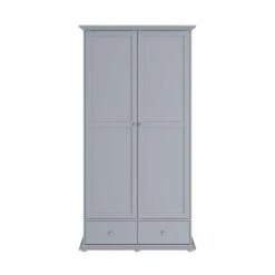Kledingkast Margaux - Grijs - 202x104x53 Cm