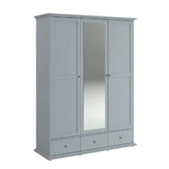 Kledingkast Margaux - Grijs - 202x152x53 Cm 7 Kledingkast Margaux - Grijs - 202x152x53 Cm -RoomStyle Verkoopwinkel 81025153 0100