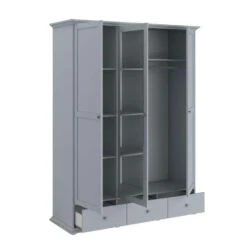 Kledingkast Margaux - Grijs - 202x152x53 Cm 9 Kledingkast Margaux - Grijs - 202x152x53 Cm -RoomStyle Verkoopwinkel 81025153 0400