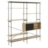 Boekenkast Vales - Eiken/zwart - 188x172x27 Cm -RoomStyle Verkoopwinkel 81026982