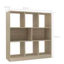 VidaXL Boekenkast 97,5x29,5x100 Cm Bewerkt Hout Sonoma Eikenkleurig 9 VidaXL Boekenkast 97,5x29,5x100 Cm Bewerkt Hout Sonoma Eikenkleurig -RoomStyle Verkoopwinkel 815e7409e61144a8a7e3ea6dc8b326c5