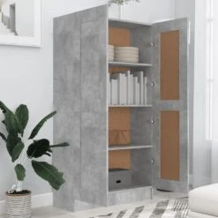 VidaXL Boekenkast 82,5x30,5x150 Cm Spaanplaat Betongrijs -RoomStyle Verkoopwinkel 81a272e4f22a463c936e65cd8b5cb617