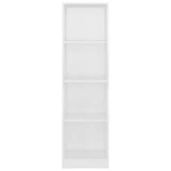 VidaXL Boekenkast Met 4 Schappen 40x24x142 Cm Spaanplaat Hoogglans Wit -RoomStyle Verkoopwinkel 852cc34d5d534fb3876b4f6bfaf30b83