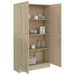 VidaXL Boekenkast 82,5x30,5x150 Cm Spaanplaat Sonoma Eikenkleurig -RoomStyle Verkoopwinkel 8674991569434d31bb37c8fe91da32e6