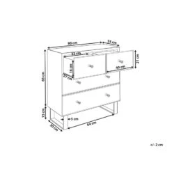 Beliani Commode NESLE - Zilver Glas -RoomStyle Verkoopwinkel 8b1a936b17a14d9891f5be2ad3e8693a