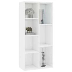 VidaXL Boekenkast 50x25x106 Cm Bewerkt Hout Hoogglans Wit -RoomStyle Verkoopwinkel 8b459fb5e1884f7cbae3a82f3e9d1ad3