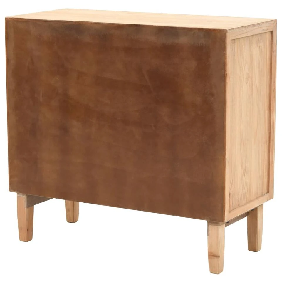 VidaXL Ladekast 80x36x75 Cm Massief Vurenhout 5 VidaXL Ladekast 80x36x75 Cm Massief Vurenhout - Afbeelding 3