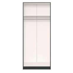 STOCK Kledingkast 2-deurs - Zwart/antraciet - 236x101,9x56,5 Cm -RoomStyle Verkoopwinkel 90102697 0200