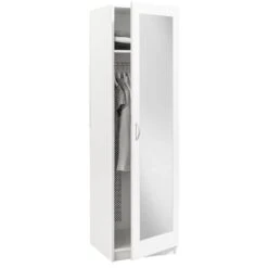 Kledingkast Varia 1-deurs Inclusief Spiegel - Wit - 175x49x50 Cm 7 Kledingkast Varia 1-deurs Inclusief Spiegel - Wit - 175x49x50 Cm -RoomStyle Verkoopwinkel 90103158 0331