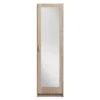 Kledingkast Varia 1-deurs Inclusief Spiegel - Licht Eiken - 175x49x50 Cm -RoomStyle Verkoopwinkel 90103159