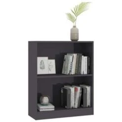 VidaXL Boekenkast 60x24x74,5 Cm Bewerkt Hout Hoogglans Grijs 6 VidaXL Boekenkast 60x24x74,5 Cm Bewerkt Hout Hoogglans Grijs -RoomStyle Verkoopwinkel 91cf4e9f2cb345239dd84e363ae4fa2f