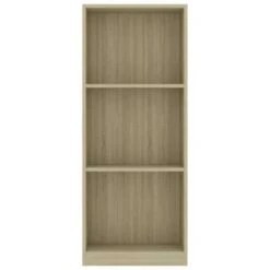 VidaXL Boekenkast Met 3 Schappen 40x24x108 Cm Bewerkt Hout Sonoma Eik -RoomStyle Verkoopwinkel 93e13fa725584404a9de6a7b2d5ad1ab