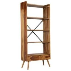 VidaXL Boekenkast 75x30x170 Cm Massief Sheeshamhout -RoomStyle Verkoopwinkel 97e7d2ea24c04285aa53fa0364411023