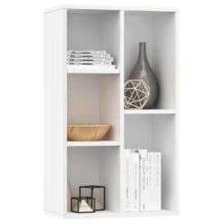 VidaXL Boekenkast/dressoir 50x25x80 Cm Spaanplaat Wit -RoomStyle Verkoopwinkel a0b03ab0f3744ebbbee2591d929ac583