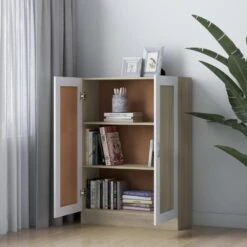 VidaXL Boekenkast 82,5x30,5x115 Cm Spaanplaat Wit Sonoma Eikenkleurig -RoomStyle Verkoopwinkel a12fbcf2b21c4bc78378da04200efcd3