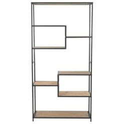 VidaXL Boekenkast 90,5x35x180 Cm Massief Vurenhout En Staal -RoomStyle Verkoopwinkel a9481e691419415c8ef0d9c1226714a5