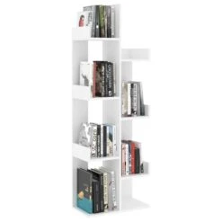 VidaXL Boekenkast 48x25,5x140 Cm Spaanplaat Wit 9 VidaXL Boekenkast 48x25,5x140 Cm Spaanplaat Wit -RoomStyle Verkoopwinkel ac2702e6c0f94c4d9a79568c0ad21cdf