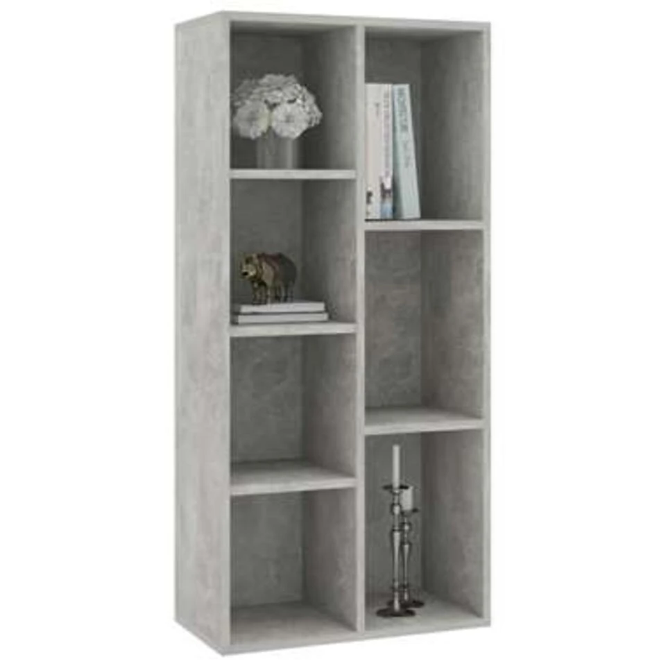 VidaXL Boekenkast 50x25x106 Cm Spaanplaat Betongrijs 5 VidaXL Boekenkast 50x25x106 Cm Spaanplaat Betongrijs - Afbeelding 3