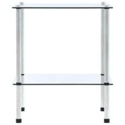 VidaXL Kastje 2-laags 40x40x47 Cm Gehard Glas Transparant -RoomStyle Verkoopwinkel b91d0caf48574c90b9dd51600cecbe87