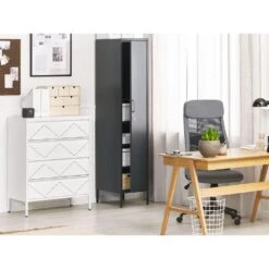 Beliani Kantoorkast MATANA - Wit Staal 8 Beliani Kantoorkast MATANA - Wit Staal -RoomStyle Verkoopwinkel bbaabd50191e4e3294e57a4dc39b8041