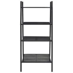 VidaXL Ladder Boekenkast 4 Schappen Metaal Zwart -RoomStyle Verkoopwinkel bbd380c9e39c40dda5eab62be86ffda4